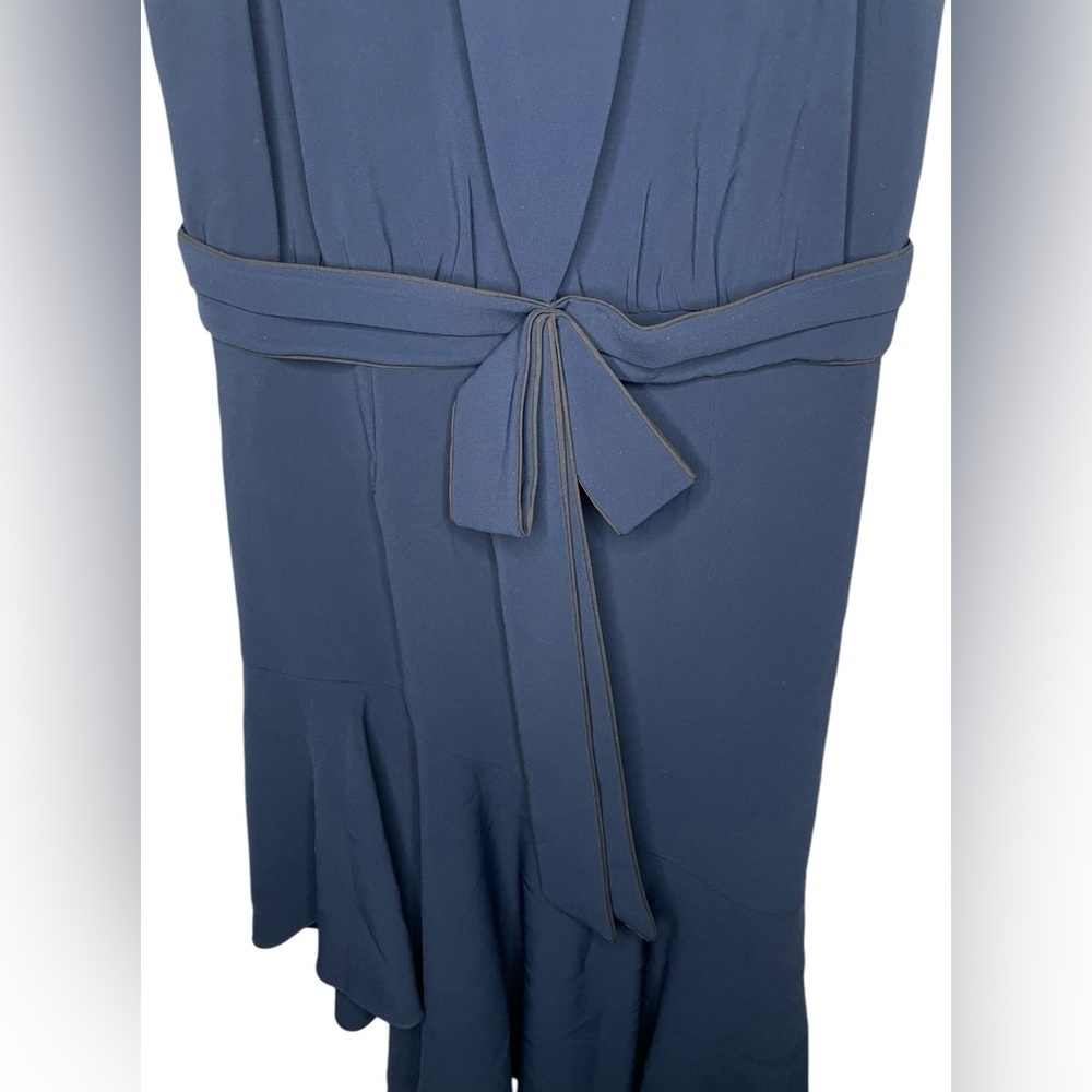 NWT Sachin and Babi Merle Navy Dress Women’s Size 14 Sleeveless Bow - Picture 7 of 14